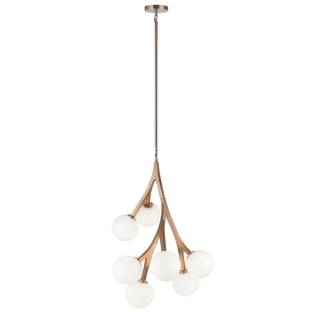 Chandelier Rami - Laiton doré vieilli 20" x 28" by Matteo Lighting | Luminaires & cie