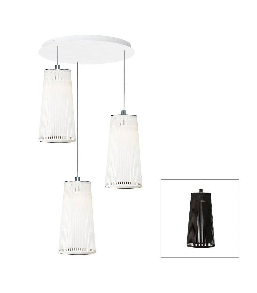 Chandelier Solis - Noir 24 pouces 3 by Pablo Designs | Luminaires & cie