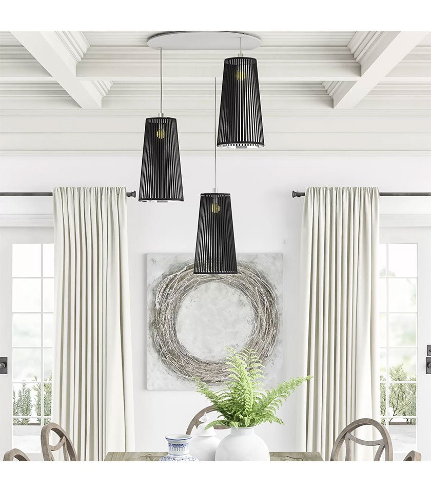Chandelier Solis - Noir 24 pouces 3 by Pablo Designs | Luminaires & cie