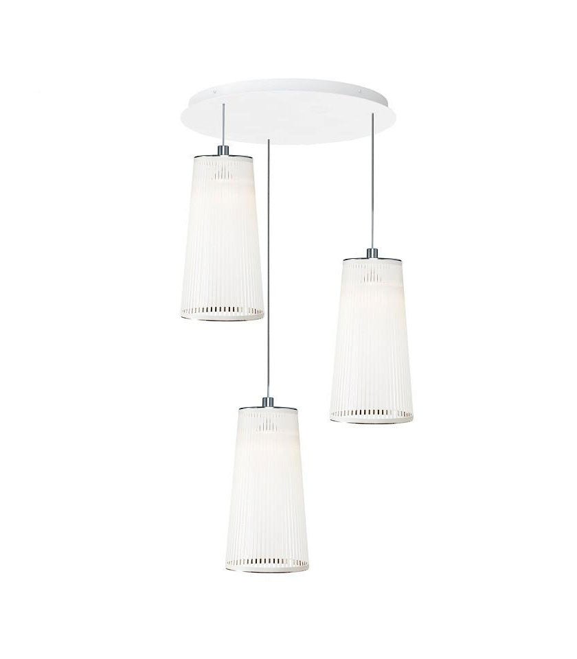 Chandelier Solis - Argent 24 pouces 3 by Pablo Designs | Luminaires & cie