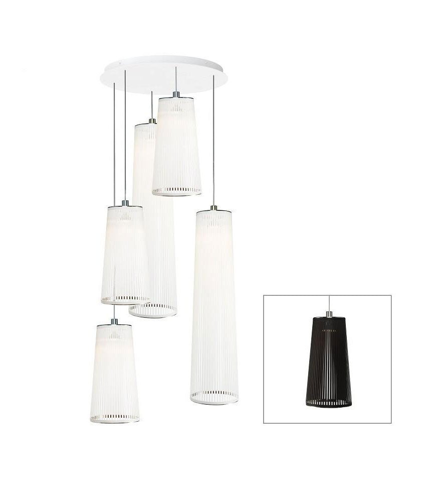 Chandelier Solis - Blanc 24 pouces 3 by Pablo Designs | Luminaires & cie