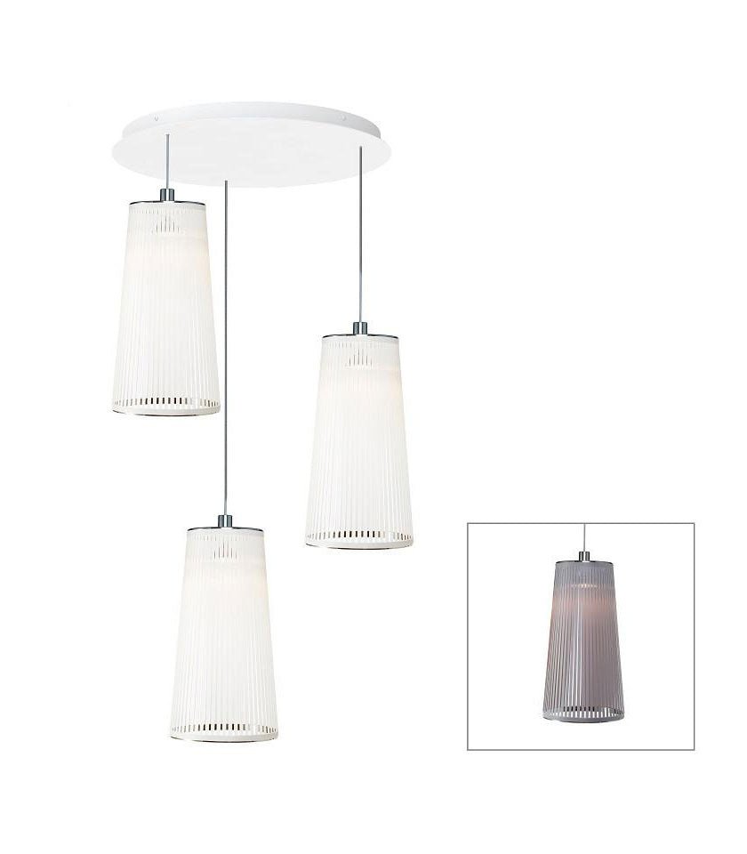 Chandelier Solis - Argent 48 pouces 3 by Pablo Designs | Luminaires & cie