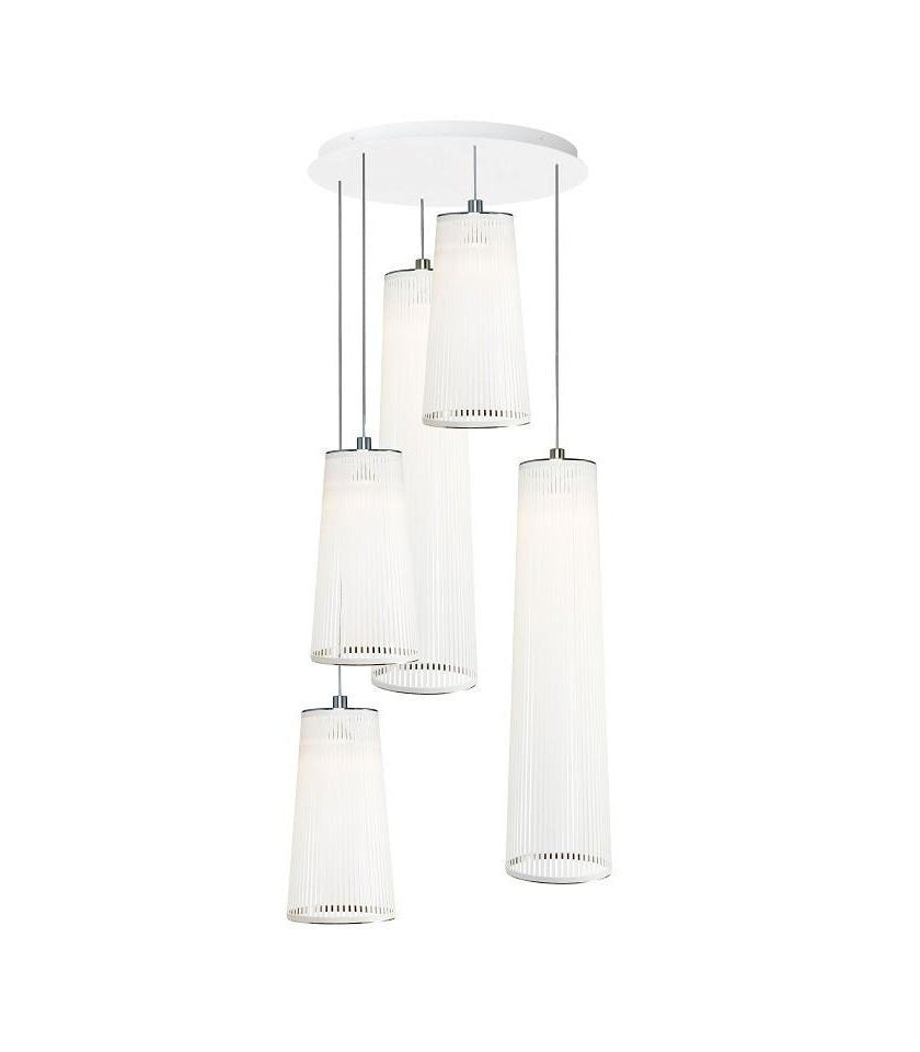 Chandelier Solis - Blanc 48 pouces 3 by Pablo Designs | Luminaires & cie