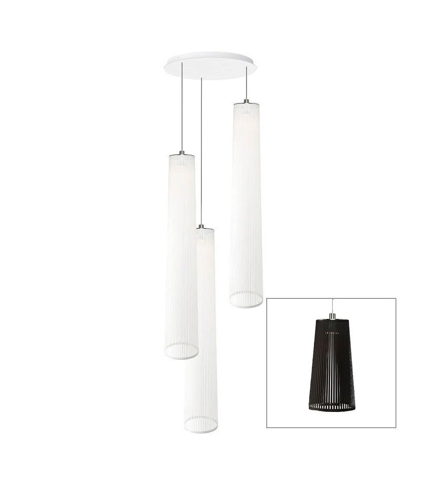 Chandelier Solis - Noir 72 pouces 3 by Pablo Designs | Luminaires & cie