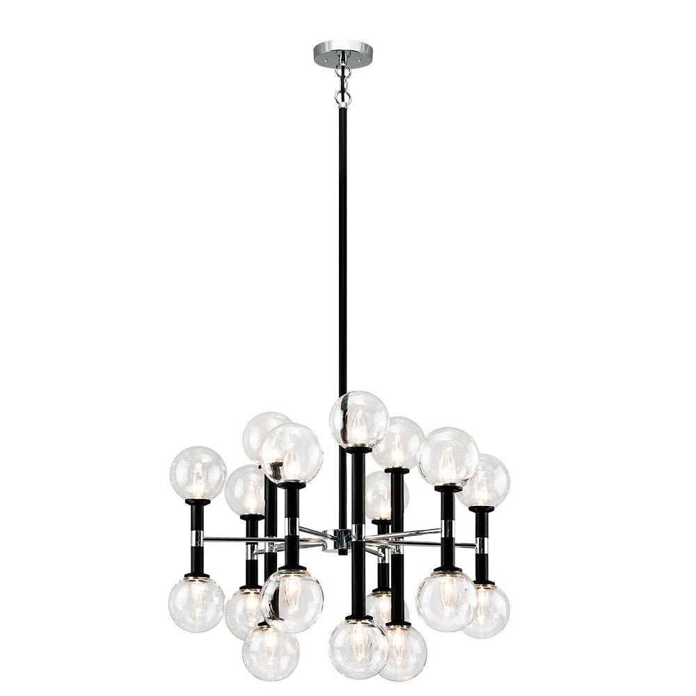 Chandelier Stellar - Noir Claire 26" by Matteo Lighting | Luminaires & cie