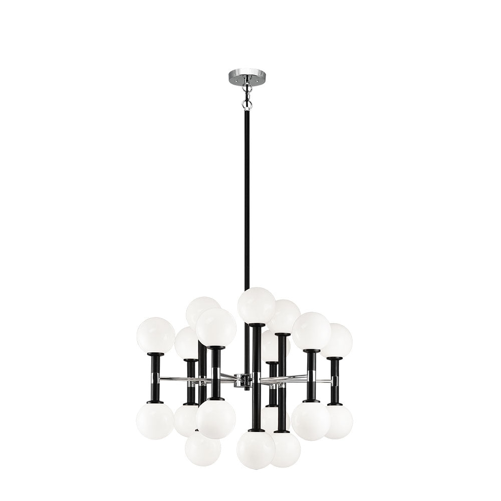 Chandelier Stellar - Noir Opale 26" by Matteo Lighting | Luminaires & cie