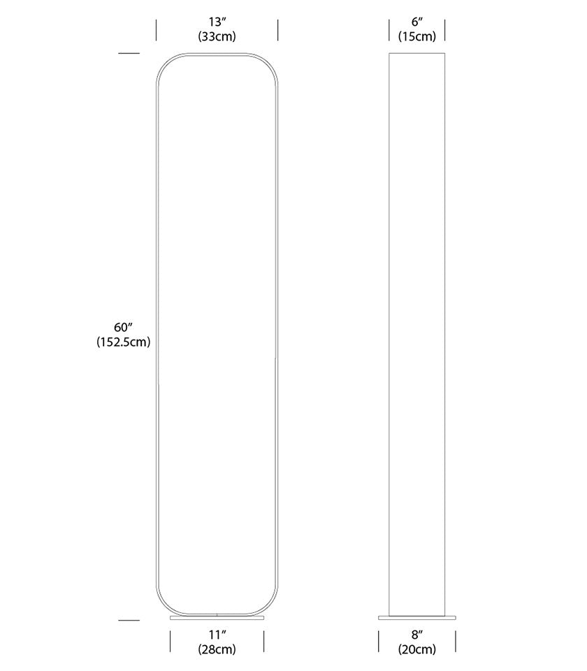 Lampe de plancher Contour - Graphite / Charbon by Pablo Designs | Luminaires & cie