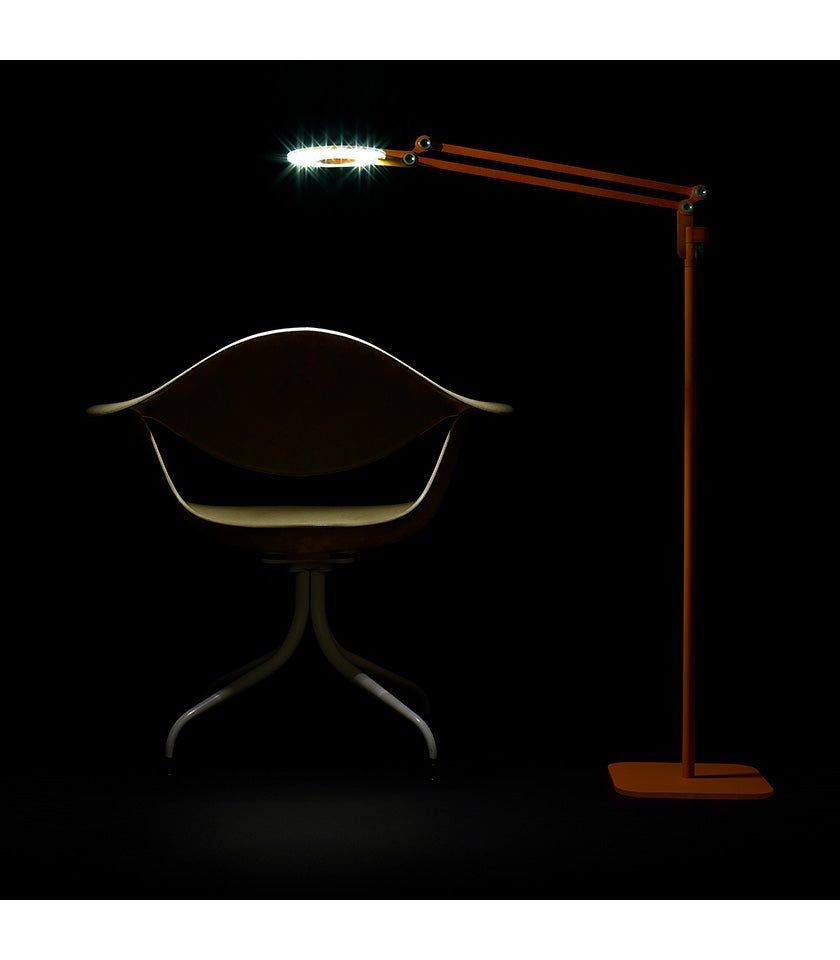 Lampe de plancher LINK - Argent Medium by Pablo Designs | Luminaires & cie