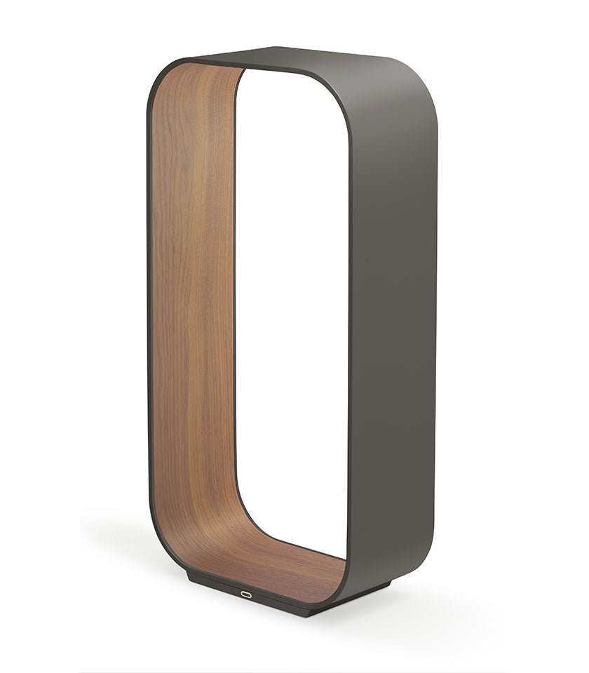 Lampe de table Contour - Graphite / Noyer 25 pouces by Pablo Designs | Luminaires & cie
