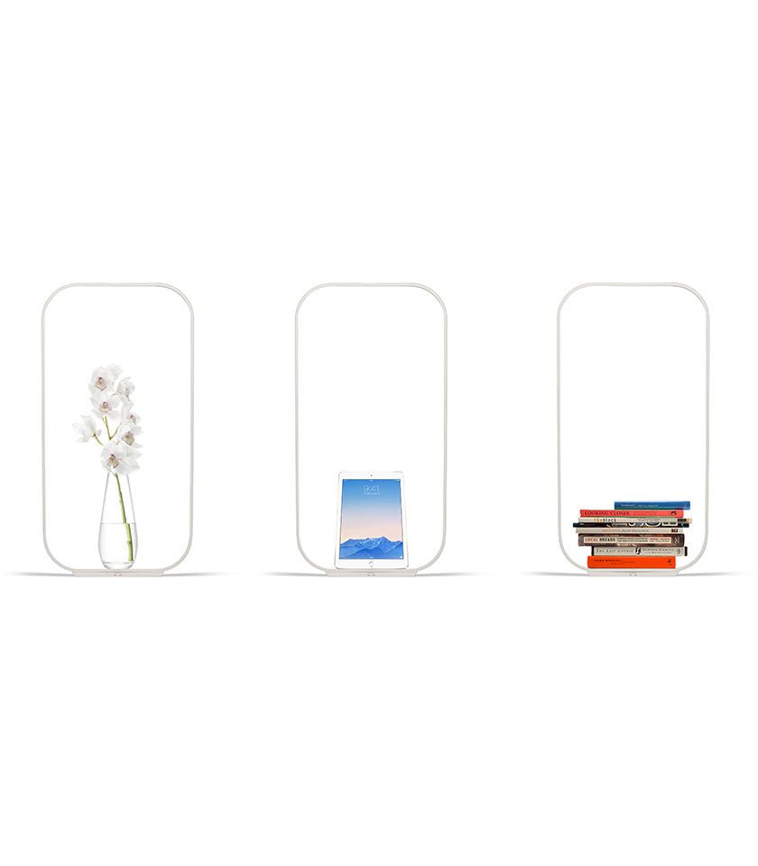 Lampe de table Contour - Graphite / Noyer 17.5 pouces by Pablo Designs | Luminaires & cie