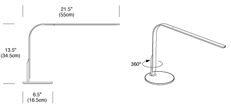 Lampe de table LIM 360 - Blanc Noyer by Pablo Designs | Luminaires & cie