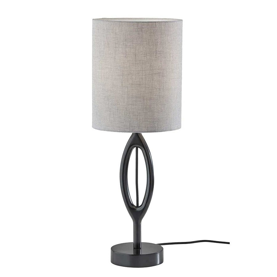 Lampe de table Mayfair - Bois noir by Adesso | Luminaires & cie