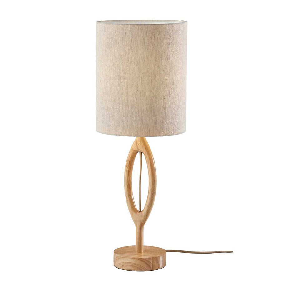 Lampe de table Mayfair - Bois naturel by Adesso | Luminaires & cie