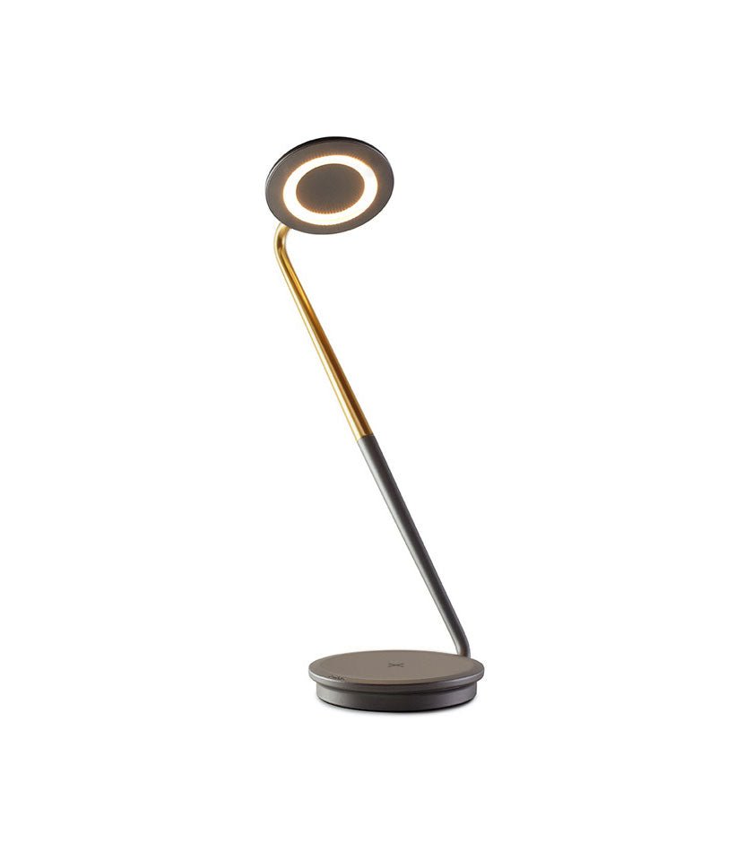 Lampe de table Pixo Plus - Graphite / Laiton by Pablo Designs | Luminaires & cie