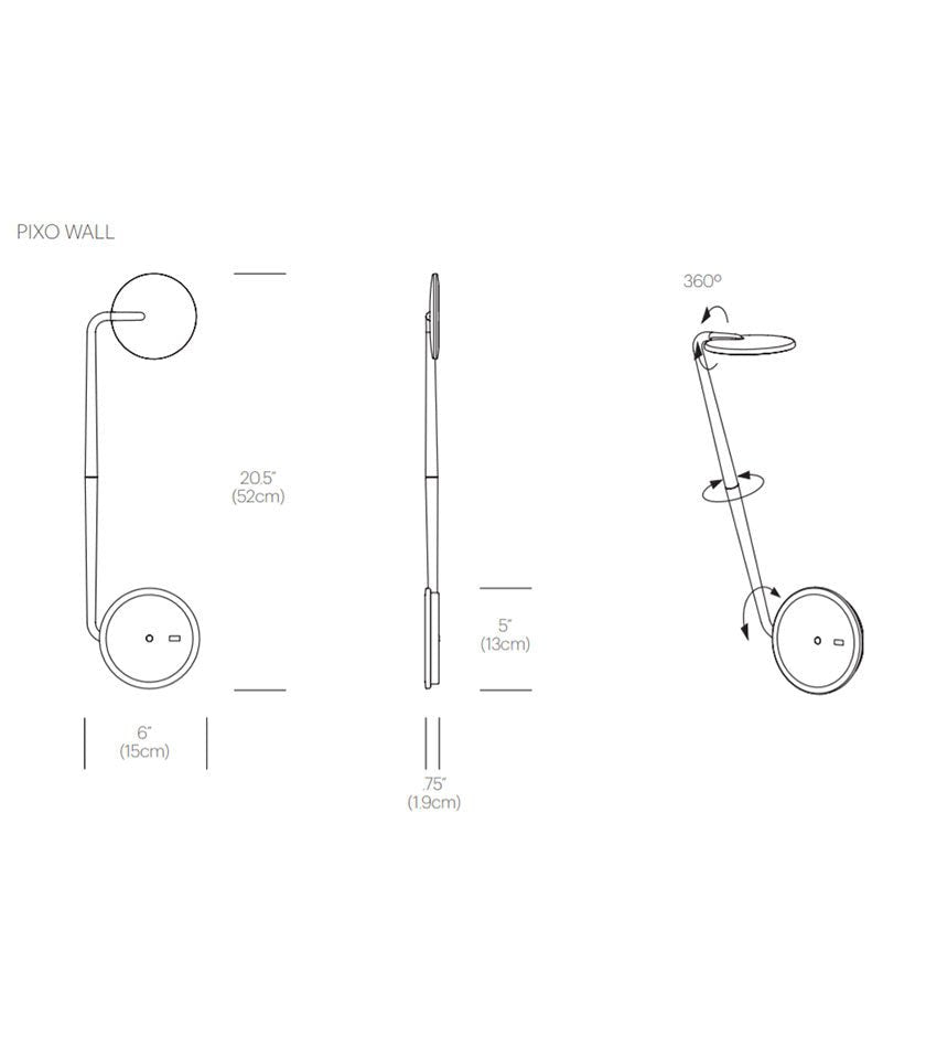 Lampe murale Pixo Wall - Filaire by Pablo Designs | Luminaires & cie