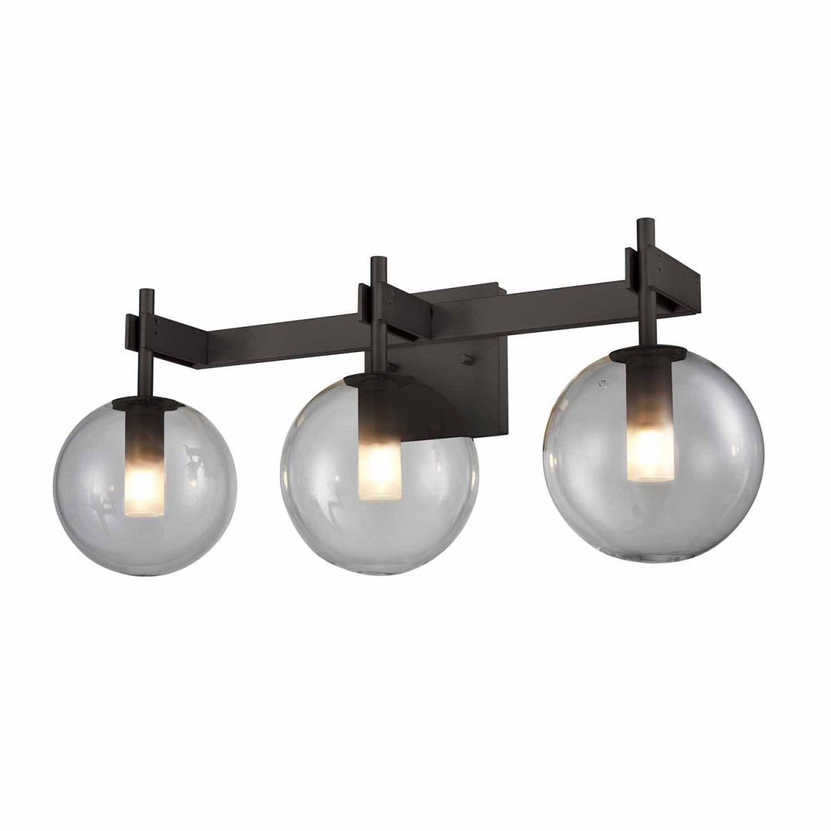 Luminaire de vanité Courcelette - Graphite avec verre clair 23.25" by DVI Lighting | Luminaires & cie