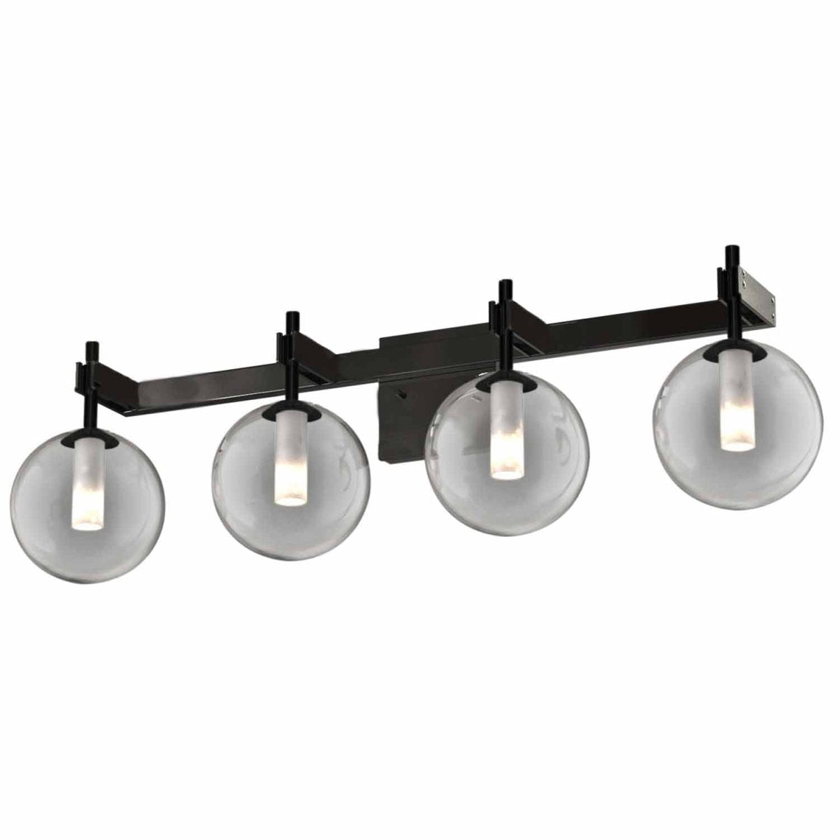 Luminaire de vanité Courcelette - Laiton vénitien et verre clair 23.25" by DVI Lighting | Luminaires & cie