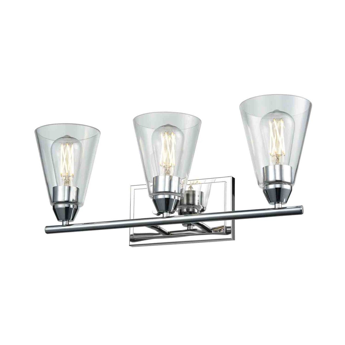 Luminaire de vanité Louisbourg - Chrome 21.75" by DVI Lighting | Luminaires & cie