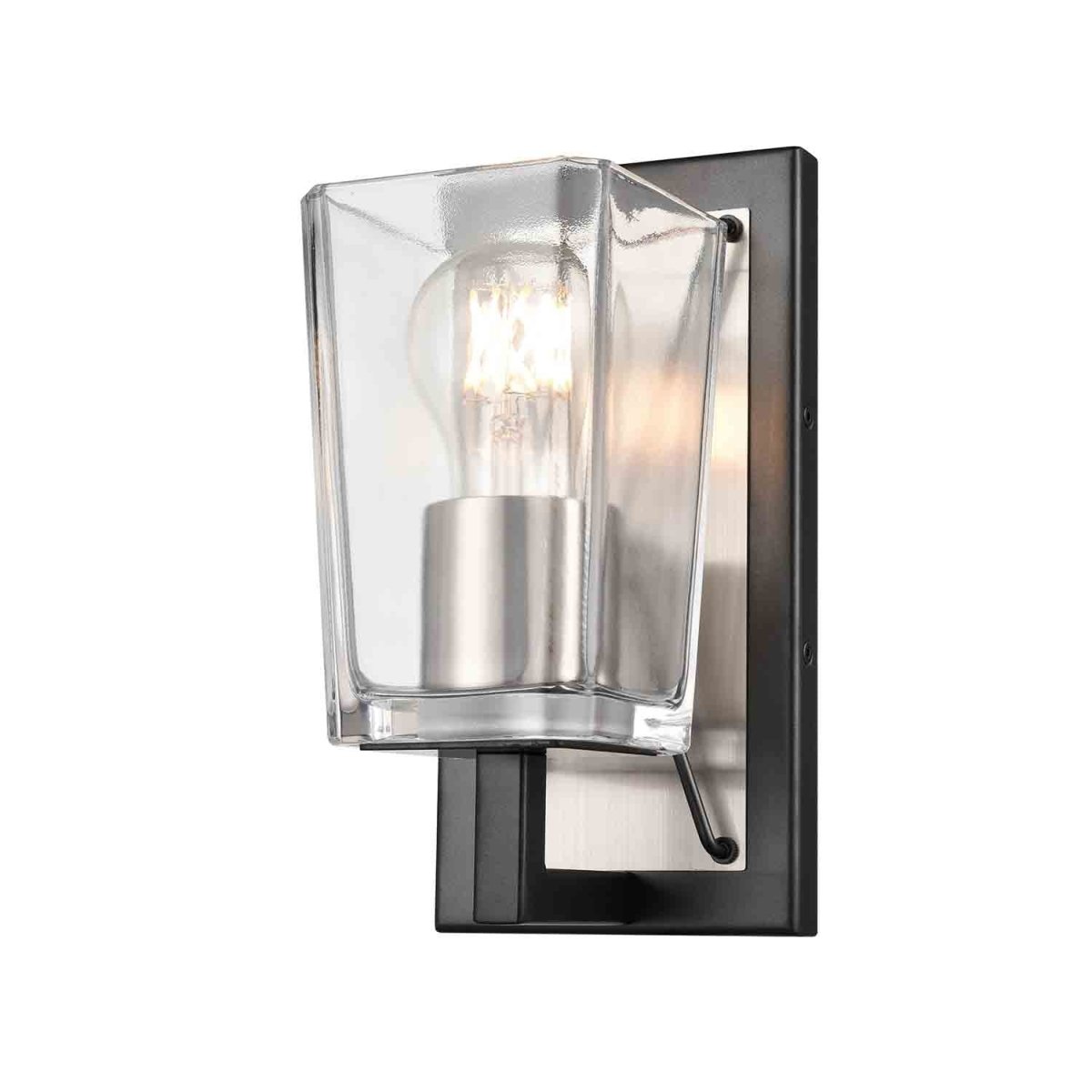 Luminaire de vanité Riverdale - Nickel satiné et graphite 5" by DVI Lighting | Luminaires & cie