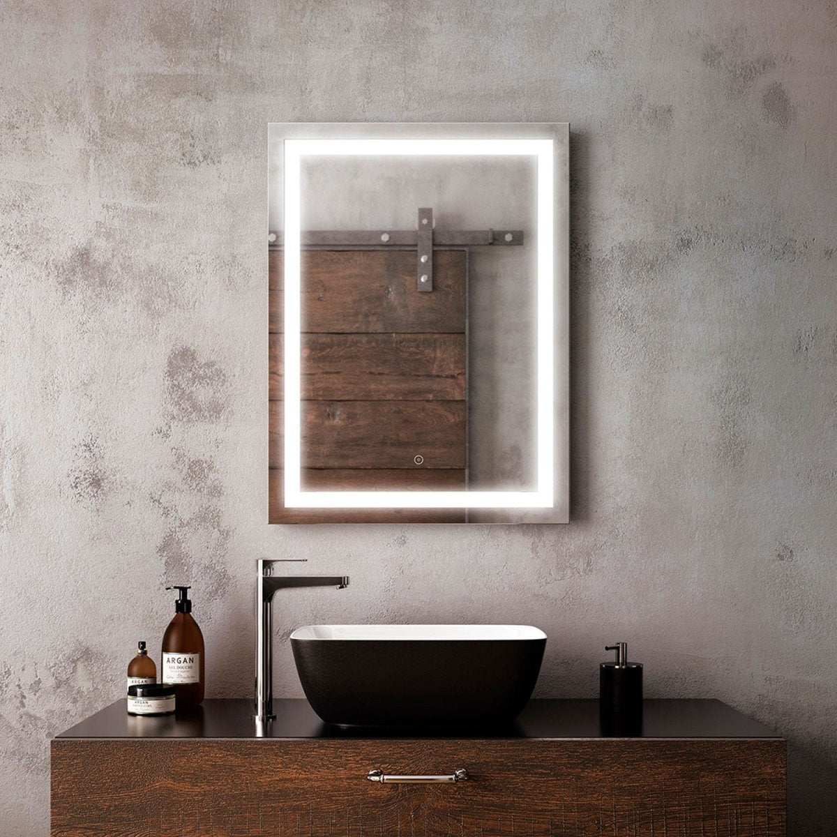 Miroir rétroéclairé Effect Rectangle - 24" X 32" by Miraz | Luminaires & cie