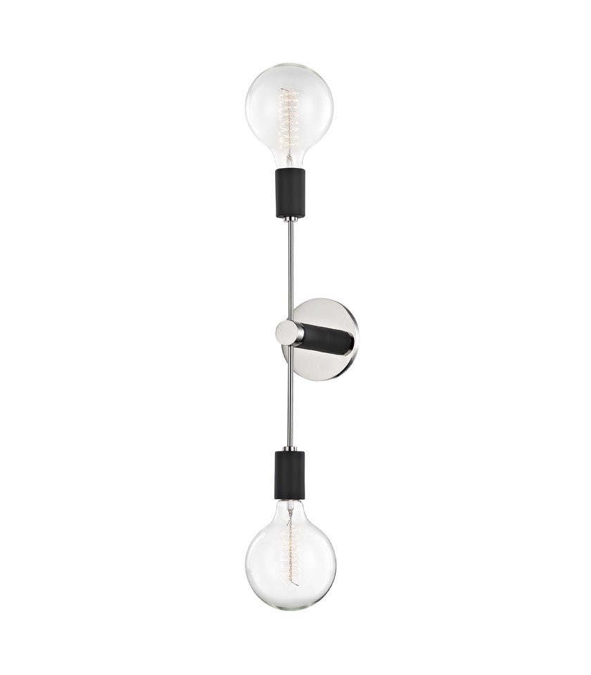 Murale Astrid H178102 - PN/BK - by Mitzi | Luminaires & cie