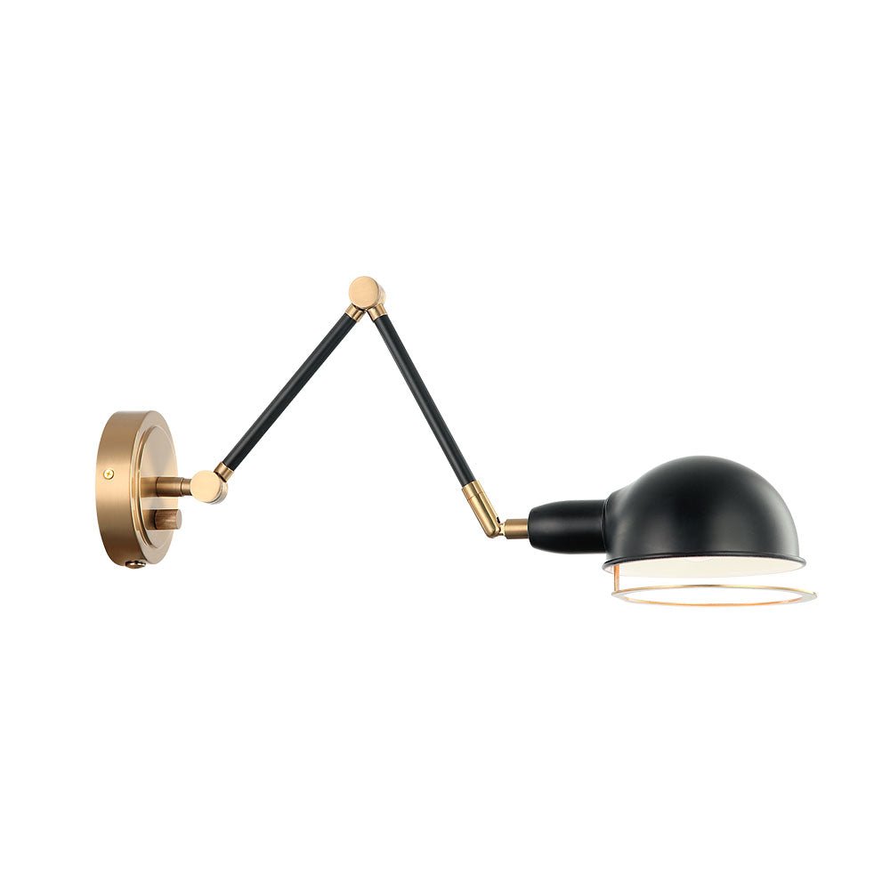 Murale Blare - Or vieilli Laiton + Noir 19" by Matteo Lighting | Luminaires & cie