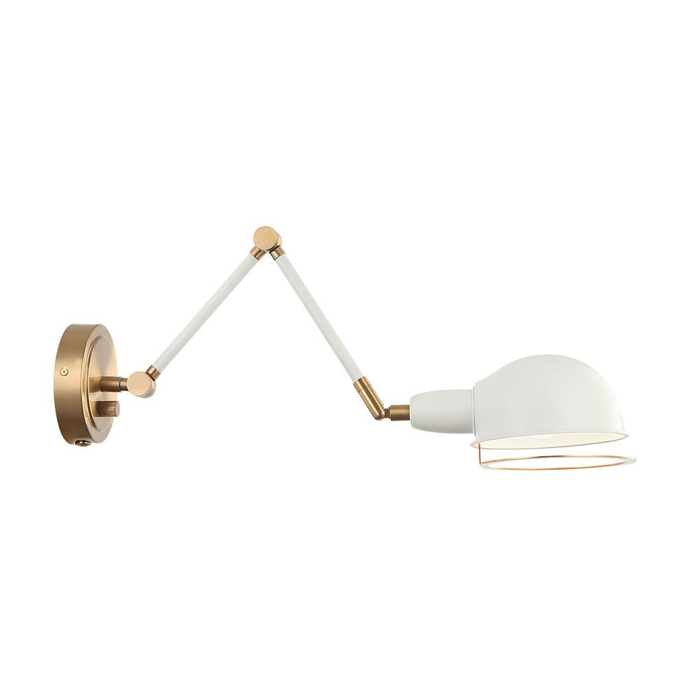 Murale Blare - Or vieilli Laiton + Blanc 19" by Matteo Lighting | Luminaires & cie