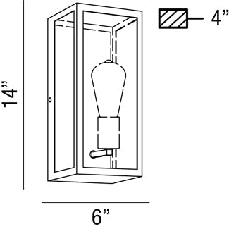 Murale Extérieure Retto Petite - by Eurofase | Luminaires & cie