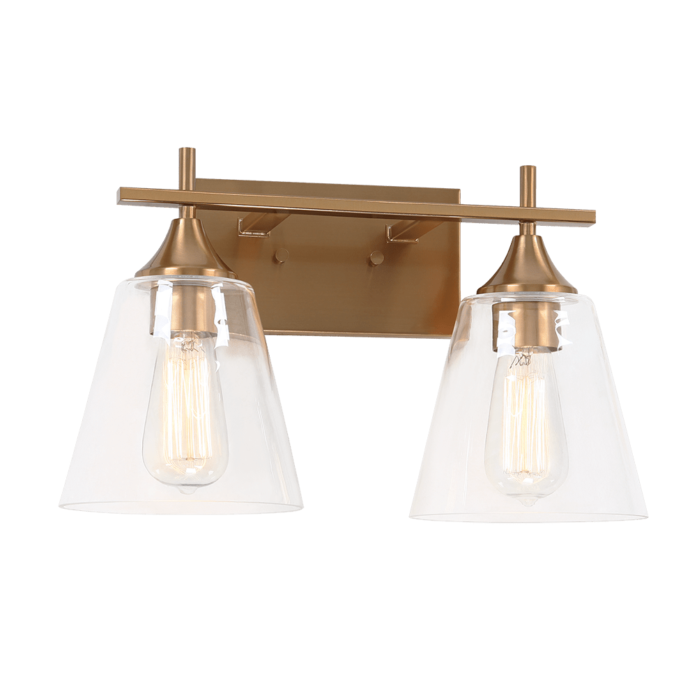 Murale Hollis - Laiton doré vieilli Double by Matteo Lighting | Luminaires & cie