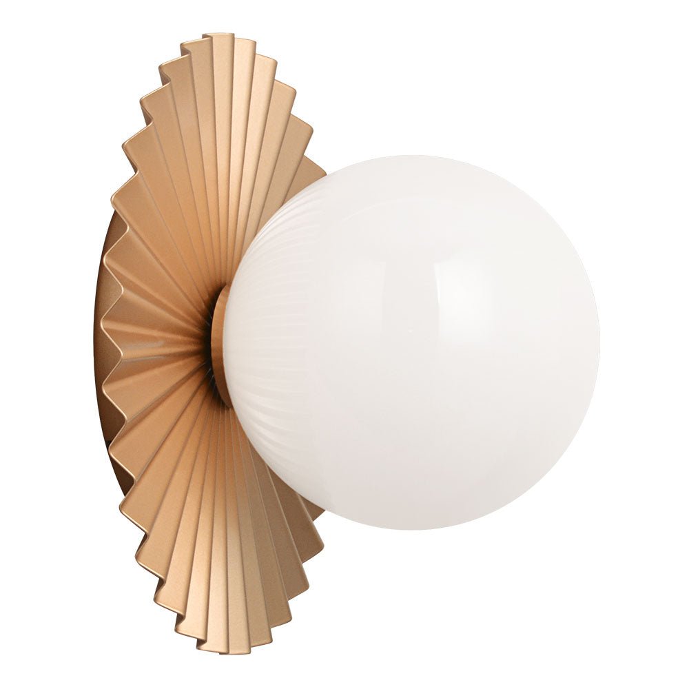 Murale Modern Ruff - Or mat 9" by Matteo Lighting | Luminaires & cie