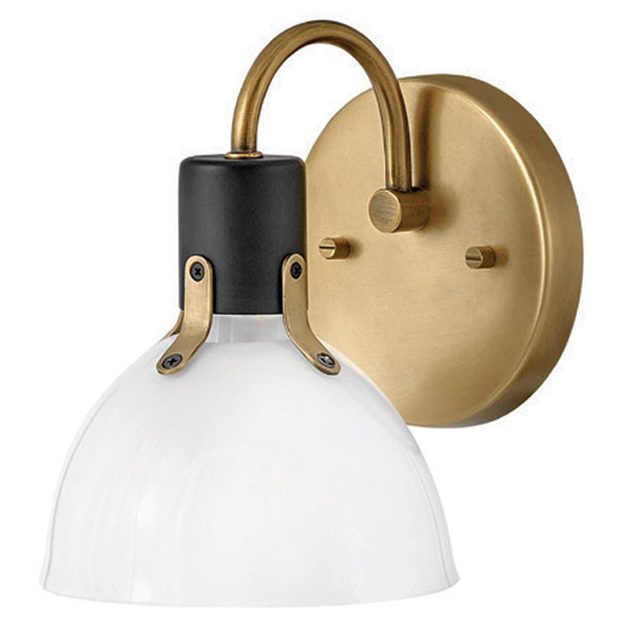 Murale simple Argo - Laiton et noir by Hinkley | Luminaires & cie