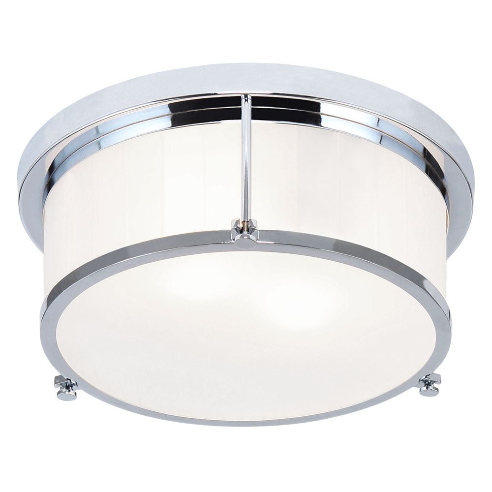 Plafonnier Caisse Claire - Chrome 12" by Matteo Lighting | Luminaires & cie