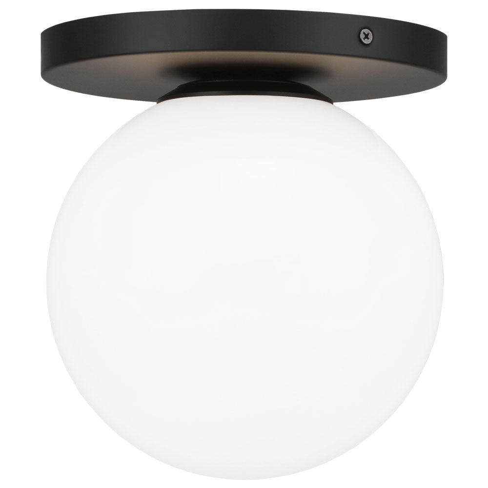 Plafonnier Cosmo - Noir Opale Ø7 7/8" x 8 3/4"H by Matteo Lighting | Luminaires & cie