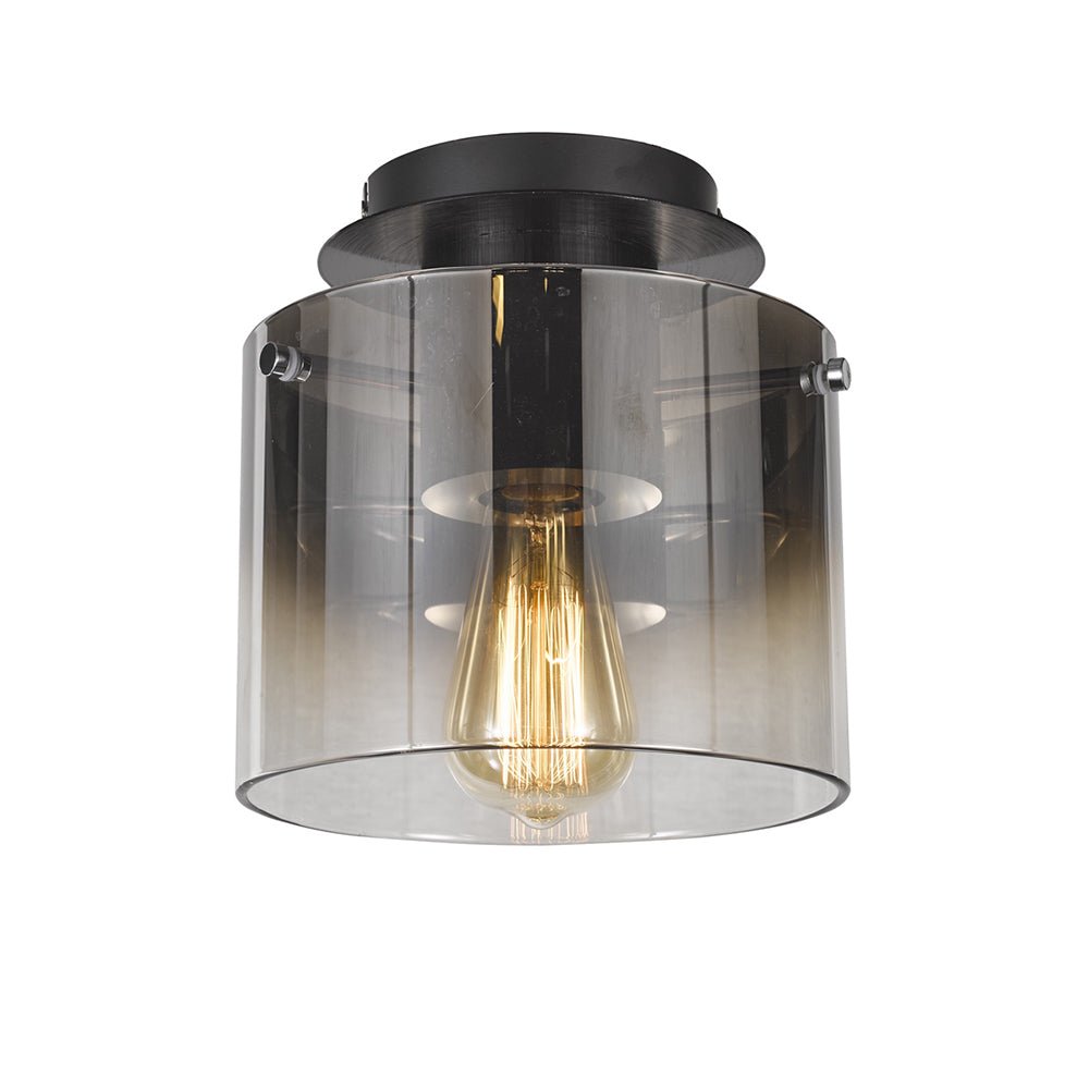 Plafonnier Henley 1 Light - Noir Satiné by Artcraft | Luminaires & cie