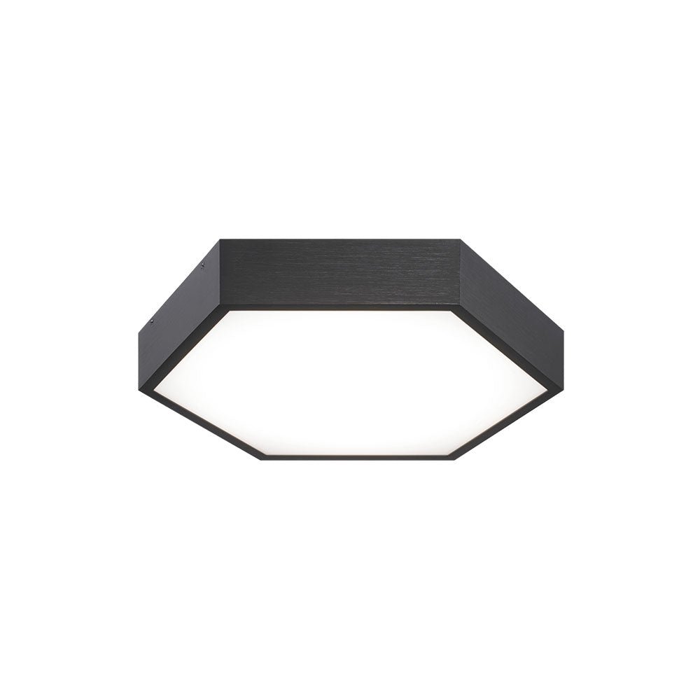 Plafonnier Hexol - Noir oxydé 11" by Matteo Lighting | Luminaires & cie