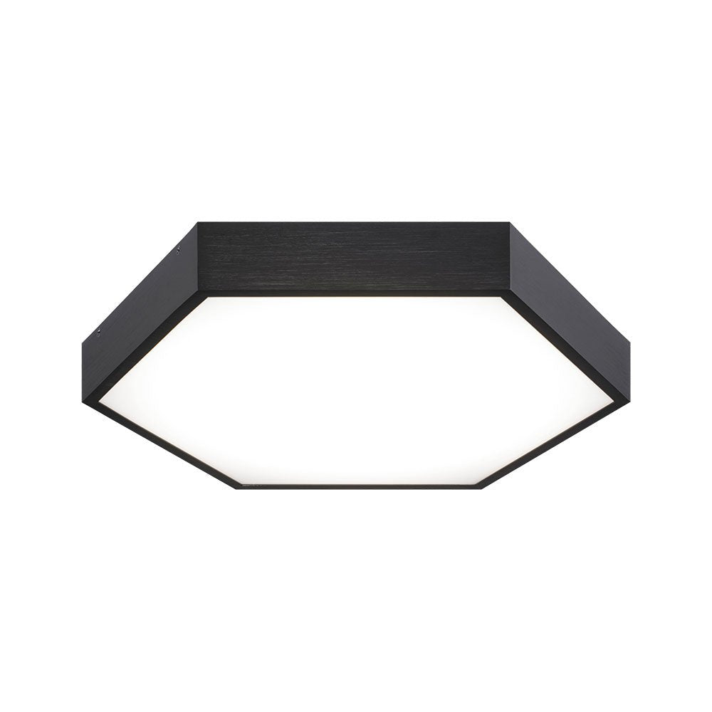Plafonnier Hexol - Noir oxydé 14" by Matteo Lighting | Luminaires & cie