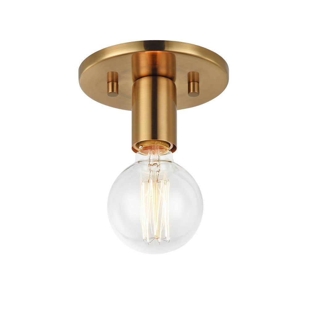 Plafonnier Kasa - Laiton doré vieilli by Matteo Lighting | Luminaires & cie