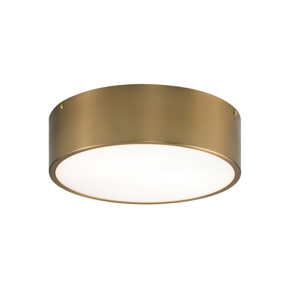 Plafonnier Snare - Laiton doré vieilli 12" by Matteo Lighting | Luminaires & cie