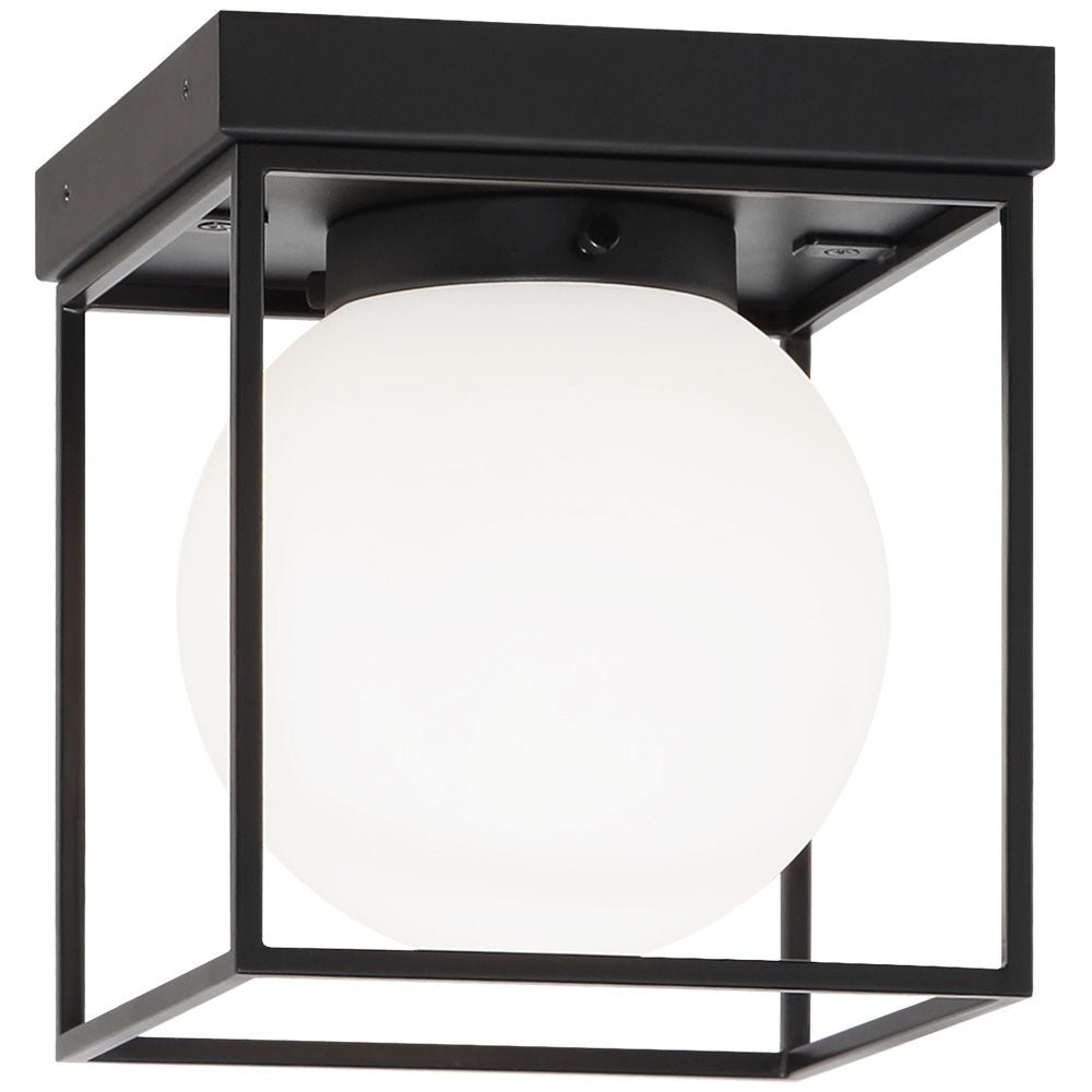 Plafonnier Squircle - Noir 7" by Matteo Lighting | Luminaires & cie