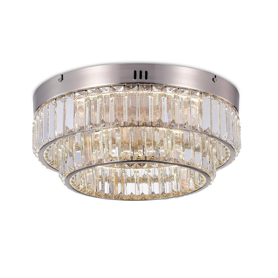 Plafonnier Stella - Nickel satiné 15.75" by Artcraft | Luminaires & cie