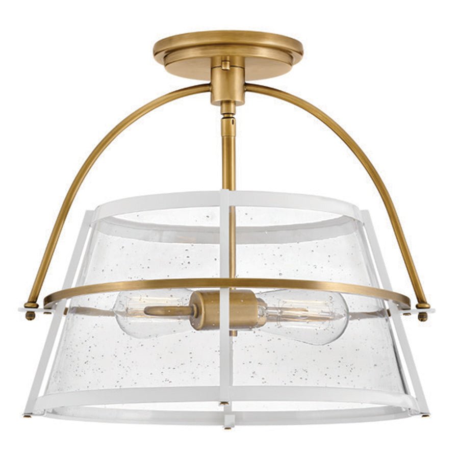 Plafonnier Tournon - Laiton et argent by Hinkley | Luminaires & cie