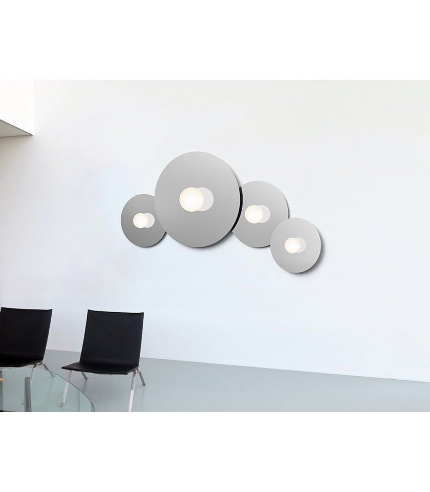 Plafonnier/Murale Bola Disc - Chrome 12 pouces by Pablo Designs | Luminaires & cie