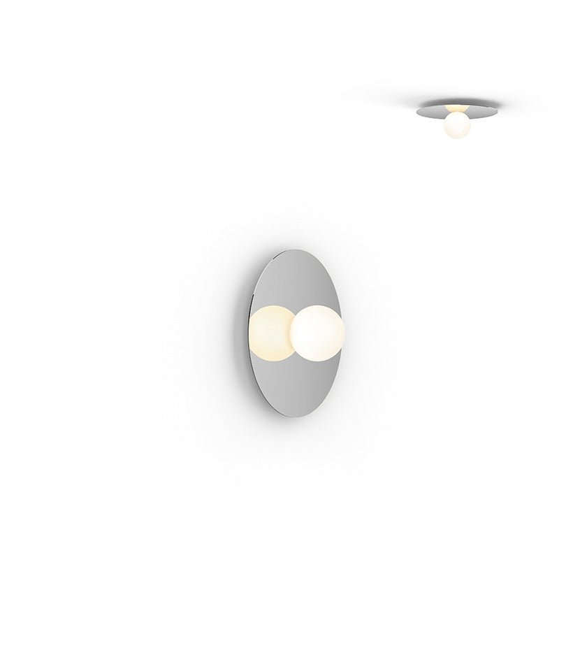 Plafonnier/Murale Bola Disc - Chrome 12 pouces by Pablo Designs | Luminaires & cie