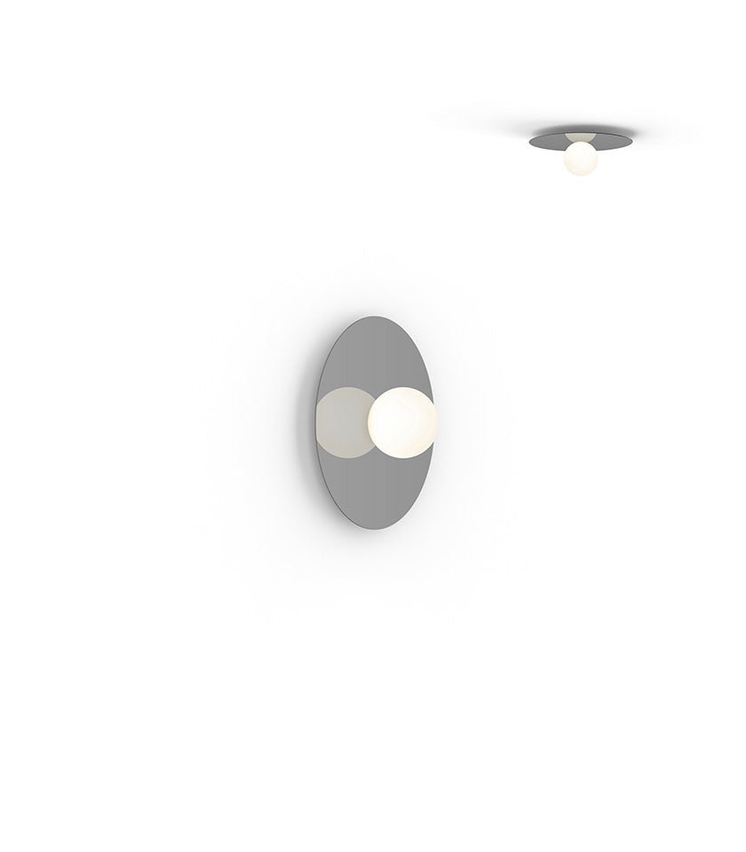 Plafonnier/Murale Bola Disc - Gunmetal 12 pouces by Pablo Designs | Luminaires & cie