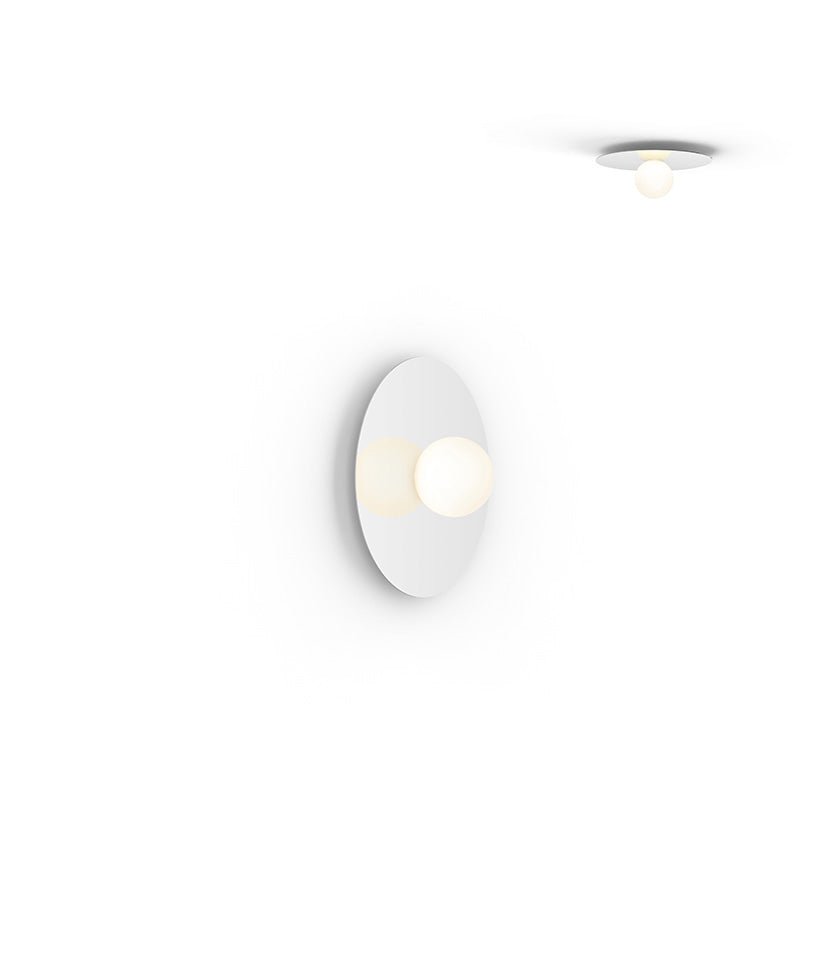Plafonnier/Murale Bola Disc - Blanc 12 pouces by Pablo Designs | Luminaires & cie