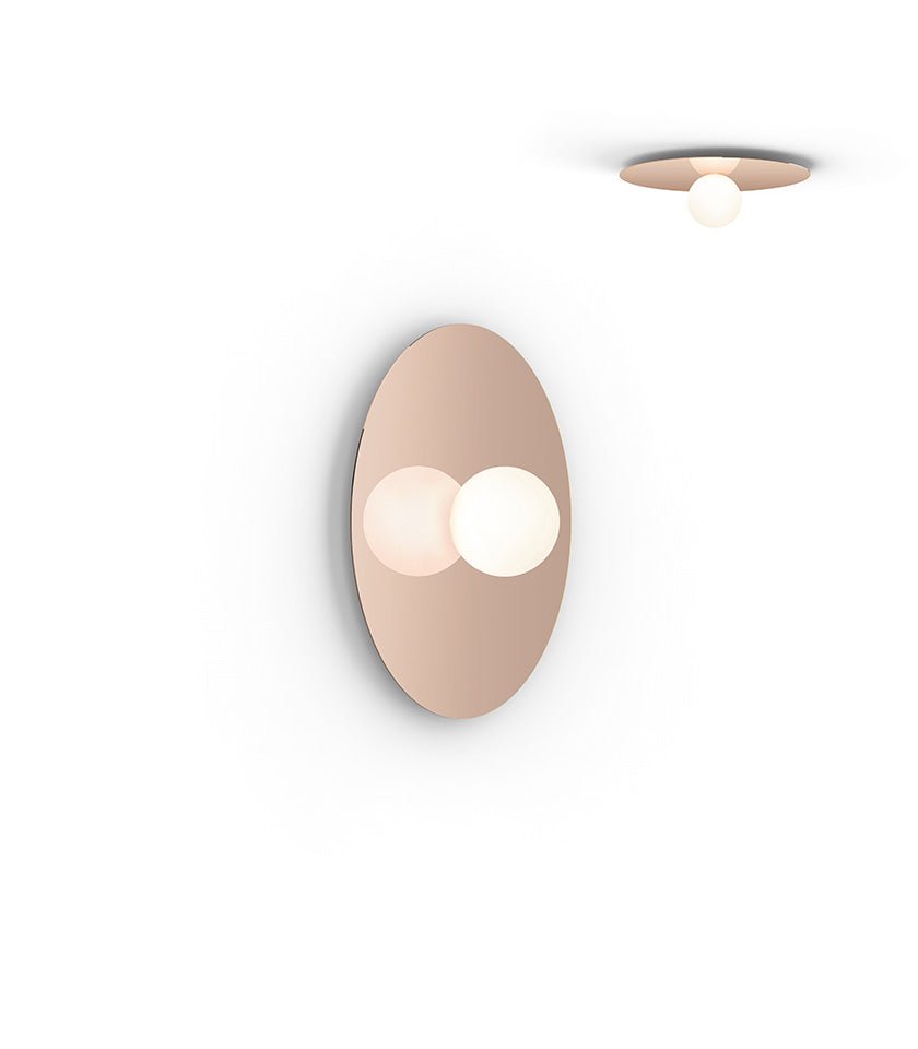 Plafonnier/Murale Bola Disc - Or Rose 18 pouces by Pablo Designs | Luminaires & cie