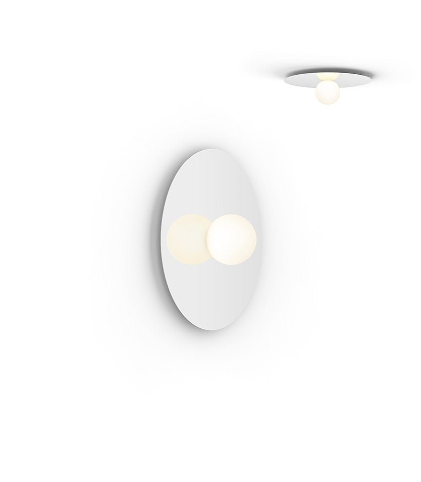 Plafonnier/Murale Bola Disc - Blanc 18 pouces by Pablo Designs | Luminaires & cie