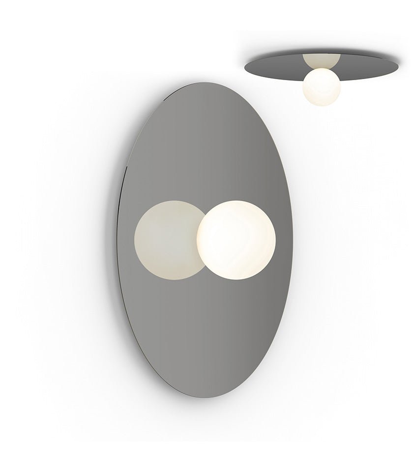 Plafonnier/Murale Bola Disc - Gunmetal 22 pouces by Pablo Designs | Luminaires & cie