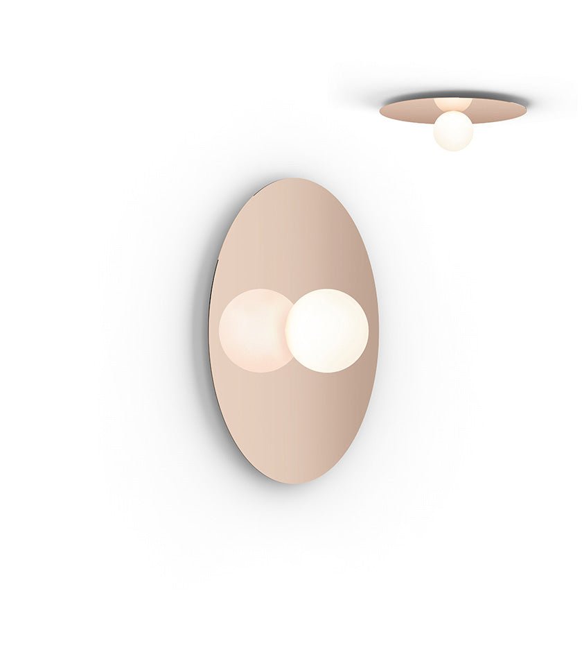 Plafonnier/Murale Bola Disc - Or Rose 22 pouces by Pablo Designs | Luminaires & cie