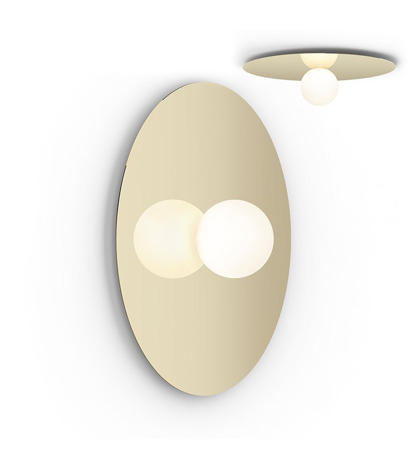 Plafonnier/Murale Bola Disc - Laiton 32 pouces by Pablo Designs | Luminaires & cie